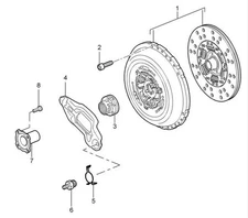Genuine PORSCHE Repair Set Clutch Plate Pressure Plate 95511601500
