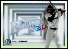 2022 Bowman - Bowman in 3D #B3D-12 Kahlil Watson E1