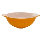 Vintage Pyrex #444 Daisy Sunflower Orange 4QT Cinderella Mixing Bowl