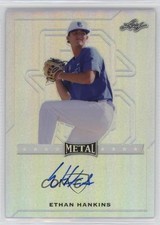 2017 Leaf Perfect Game All-American Classic Metal Silver Ethan Hankins Auto 10k8