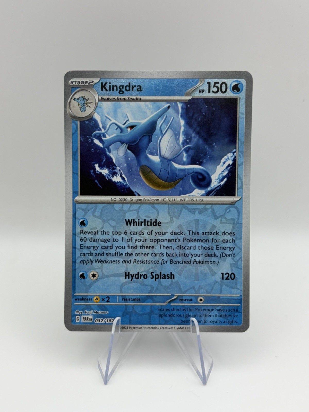 Kingdra 32/182 Reverse Holo NM Scarlet & Violet (Paradox Rift) Pokemon Card