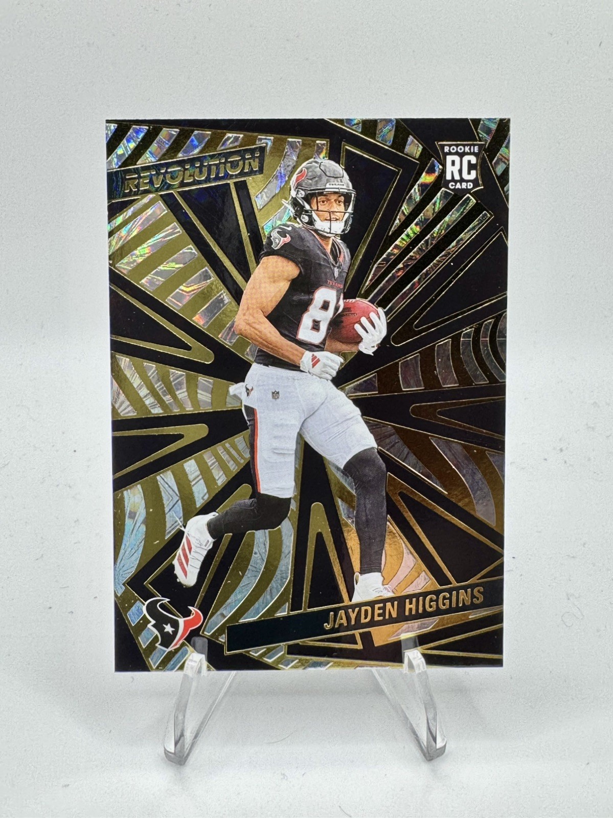 2025 Revolution Football Jayden Higgins Fireworks /49 Rookie Texans #220