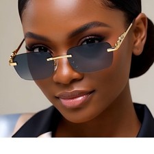 Fashion Sunglasses Vintage Retro Style Hip Hop Dark Black Women Square Gafas New