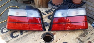 Pair of BMW 3 Series Rear Light E36 1991 1998 Saloon Tail Lamps Clear lens