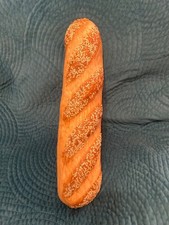REALISTIC Fake Food - Seeded BAGUETTE Bread LOAF - Perfect For Display