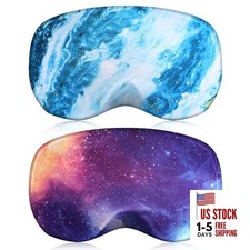 2 Pieces Ski Goggle Cover Sleeve, Microfiber Protective Lens Galaxy sandy Wave