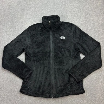 Pull North Face polaire noir moyen fermeture éclair complète à poils profonds... - Photo 1/4