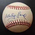 Whitey Ford Signed Rawlings Official AL Baseball Yankees HOF