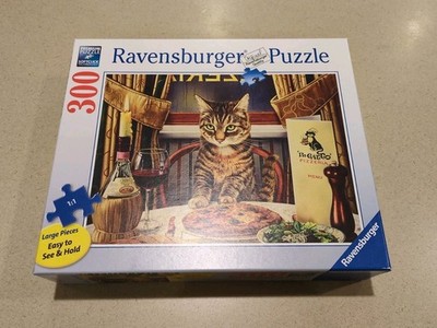 Ravensburger Dinner for One by Geoffrey Tristram 500 Piece Tabby Cat Pizza