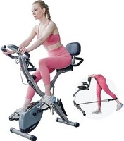 4-IN-1 Exercise Bikes for Home Use, Folding Indoor Stationary Cycling Bike with