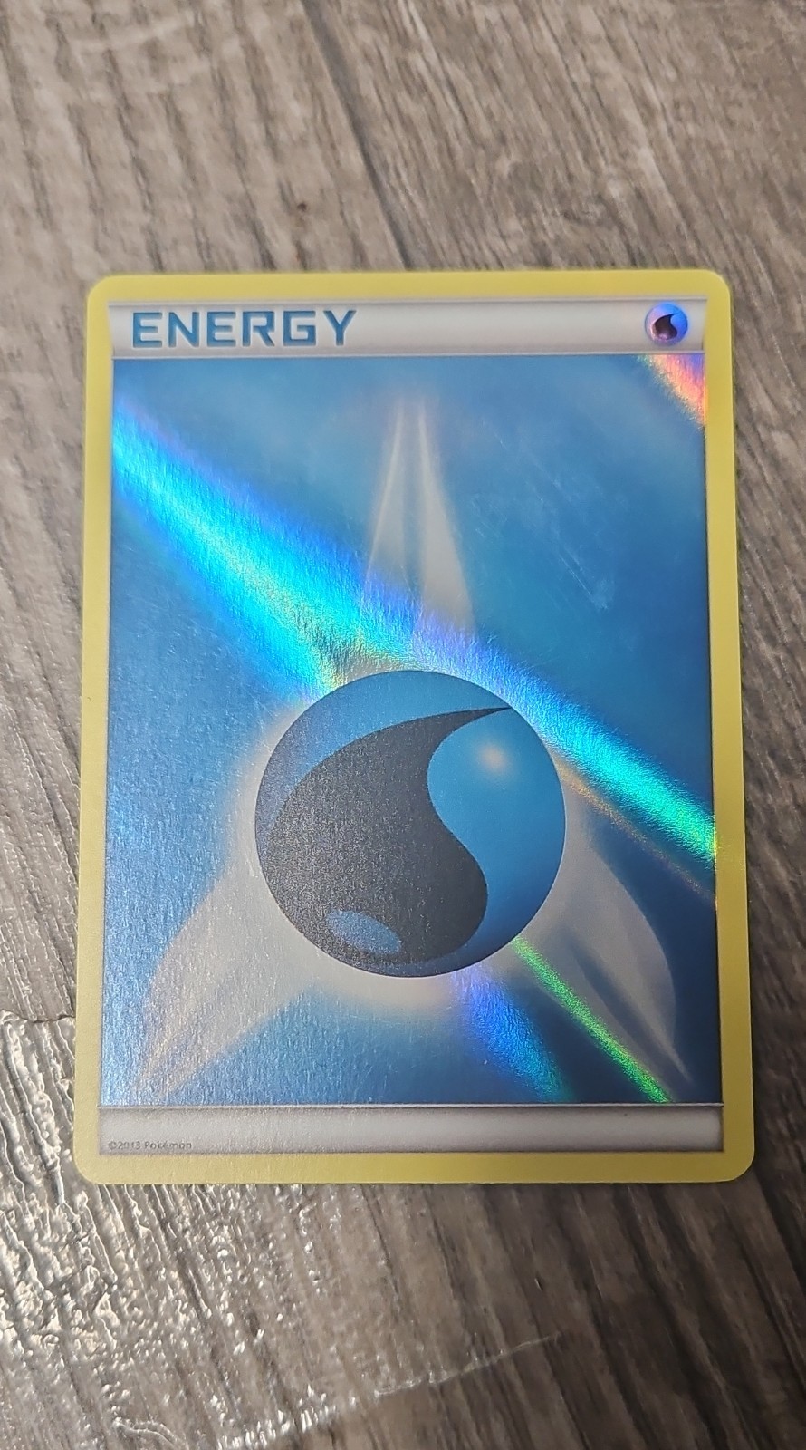 Pokémon TCG Water Energy Sun & Moon Reverse Holo Common
