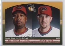 2008 Grandstand South Bend Silver Hawks Francisco Morales Erik Sabel 0kz8