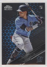 2020 Topps Chrome Black Blue Refractor 22/75 Isan Diaz #27 Rookie RC 2ct