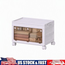 1 Tier Plastic Storage Bins with Lid Wheels , Stackable Storage Bins New