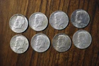 1964 Silver Kennedy Half Dollar Lot of 8