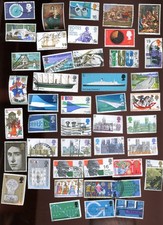 stamp-Great Britian-lot of about 70-lot 1