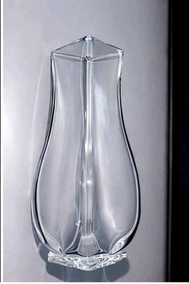 Baccarat France Lilas Crystal Vase   8    Signed Etched Mark