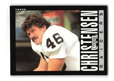 Todd Christensen - 1985 Topps #287 - Los Angeles Raiders