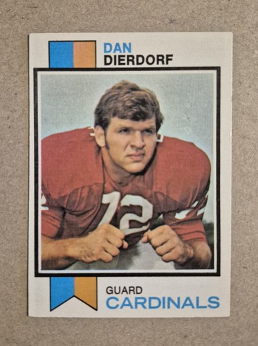 1973 Topps Football NFL Sports Trading Rookie Card 322 Dan Dierdorf RC Cardinals