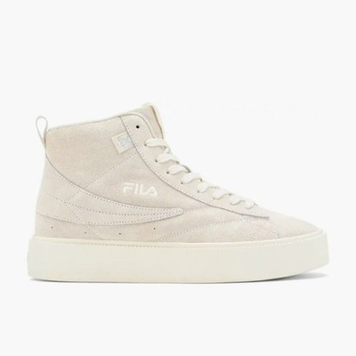 Fila Gennaio Gardenia Sneaker Women 9 Off-White Nubuck High-Top Casual Shoes