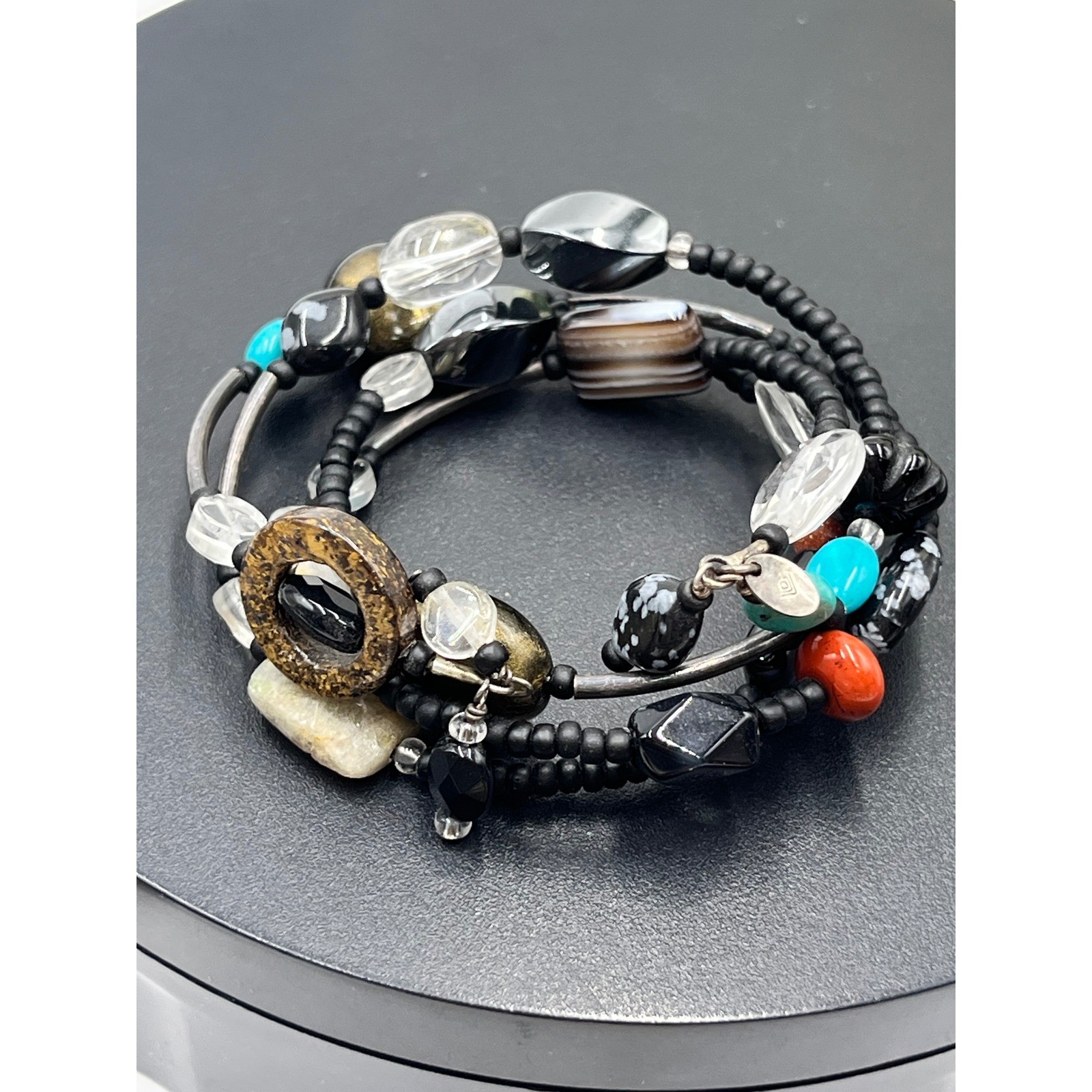 Silpada Sterling Silver TurquoiseLabradorite Sand… - image 6