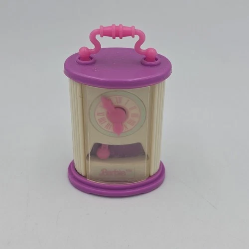 Mattel Barbie Vintage 1989 Action Accents Wind Up Clock Windup Works