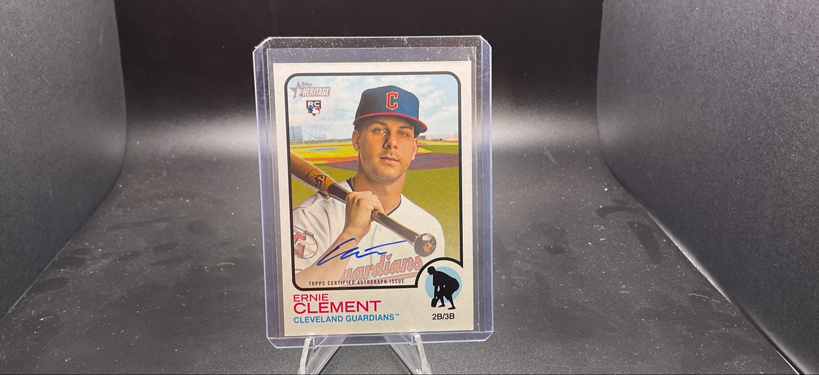 2022 Topps Heritage - Real One Autographs Ernie Clement #ROA-EC (AU, RC)