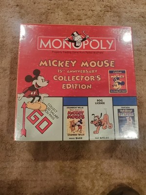 Disney MONOPOLY ディズニー75周年記念版 MONOPOLY Mickey Mouse 75th Anniversary Collector's Edition Board