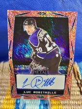 2024 Leaf Metal Hockey Luc Robitaille Autograph Orange Shimmer /6 BA-LR2 🔥 HOF