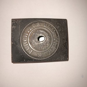 WW1 Authentic German Belt  Buckle Württemberg Königreich "Furchtlos und Trew"