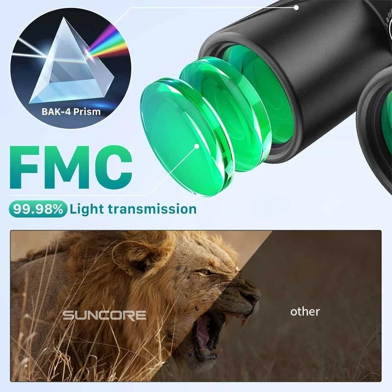 12x42 HD Binoculars for Adults High Powered for Bird Watching with Phone Adapter - Image 2 of 4