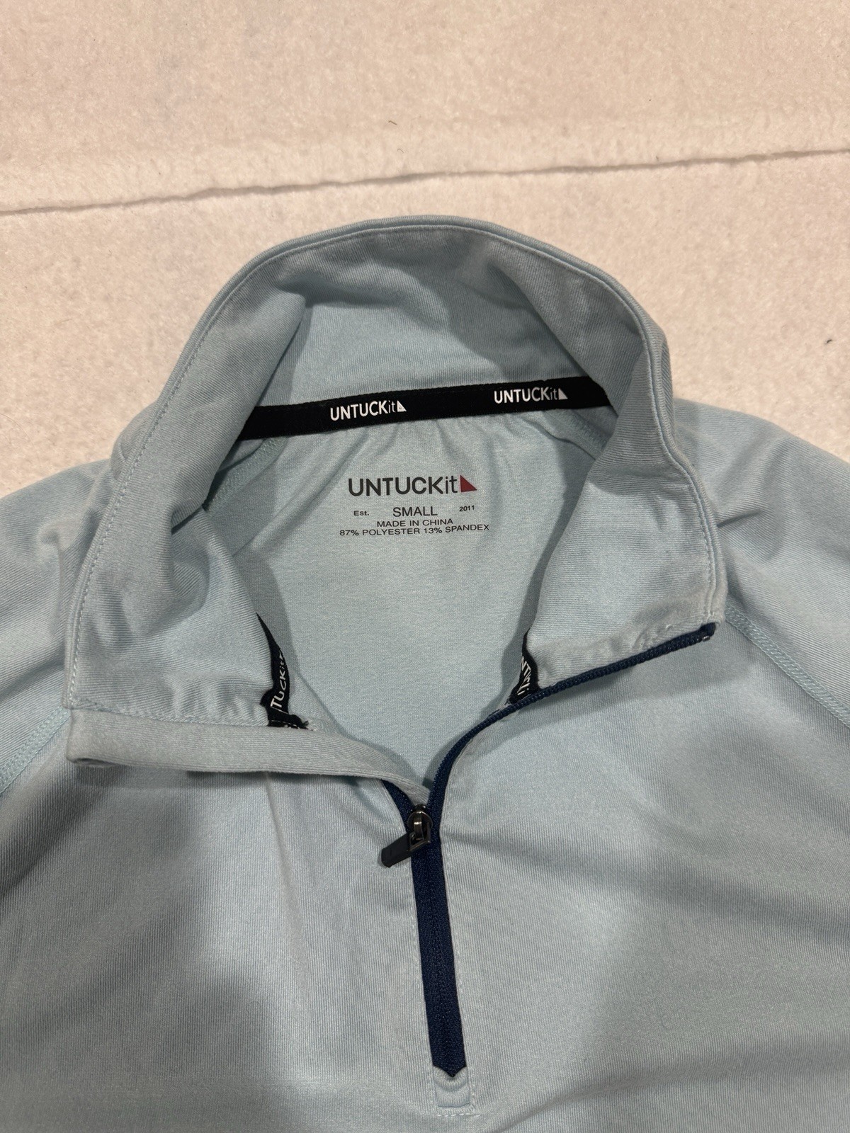 UNTUCKit 1/4 Zip Active Performance Pullover Swea… - image 5