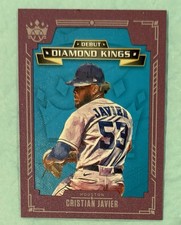 2021 Panini Diamond Kings Debut   Cristian Javier #DDK-HA plum Framed