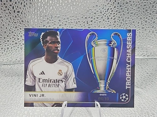 2025-26 Topps Uefa Club Competitions #'d 4/10 Trophy Chasers Vinicius Junior