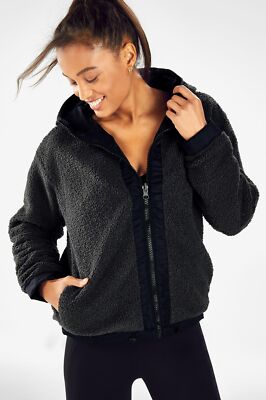 NWT - FABLETICS Women's CHER POLAR Nightshade/Black REVERSIBLE
