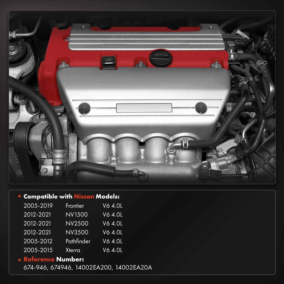 Правый выпускной коллектор с комплектом прокладок для Nissan Frontier Pathfinder Xterra 4,0 л - Изображение 2 из 4