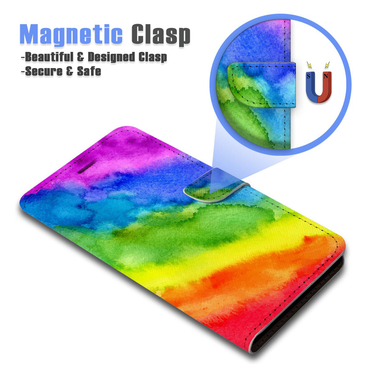 ( For Samsung S20 ) Wallet Flip Case Cover AJ23784 Abstract Rainbow eBay