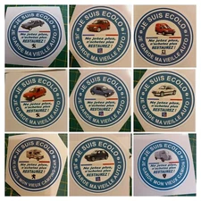 Autocollant PEUGEOT Je suis écolo je garde ma vieille auto