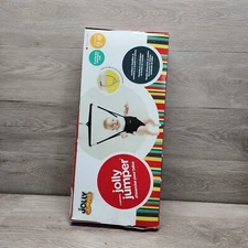 Jolly Jumper Baby Doorway Exerciser Bounce Spring with Door Clamp Black OPEN BOX