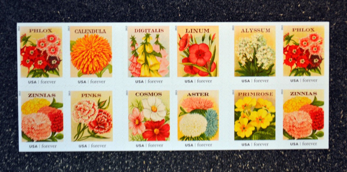 2013USA #4754-4763 Forever Vintage Seed Packets Booklet 20