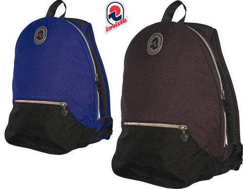 ZAINO INVICTA MOTO SCOOTER MARRONE BLU CORDURA ESCURSIONI SCUOLA VESPA BIKE  | eBay