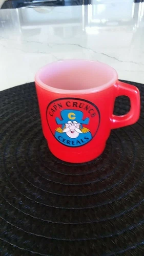 VINTAGE VERY RARE CAPTAIN CRUNCH MUG 1960’s MINT COND. PROMO BY ANCHOR-HOCKING