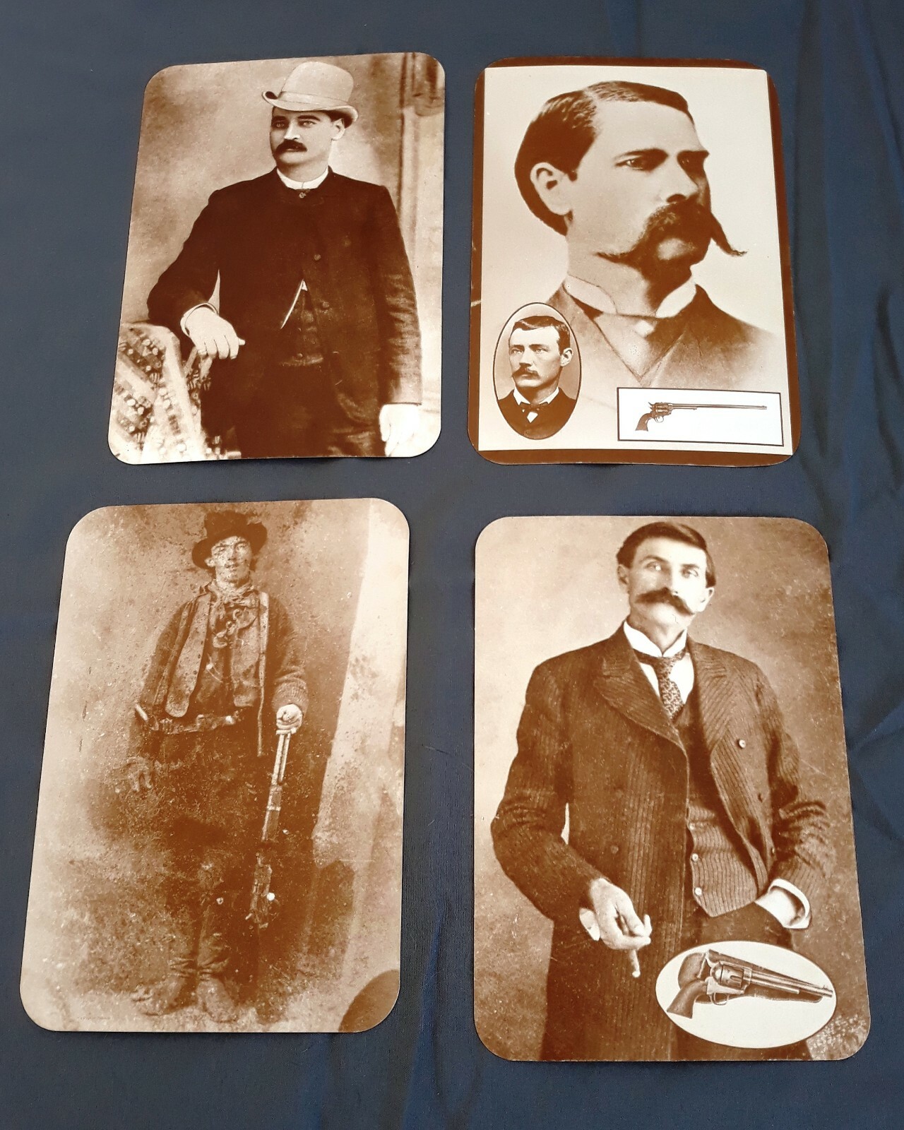 Old West Collectors Series Postcards Earp,Garrett,Masterson, Billy the