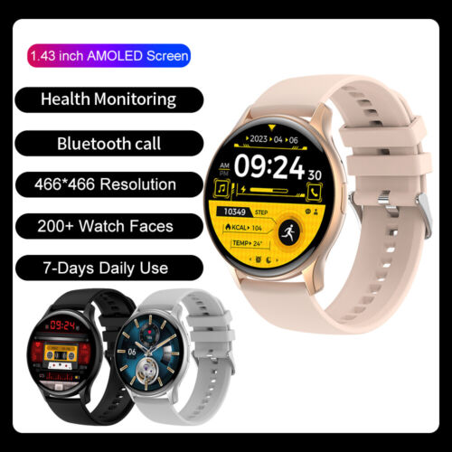 Smart Watch Full Touch Screen Bluetooth Call Fitness Tracker Smartwatch - Picture 1 of 25