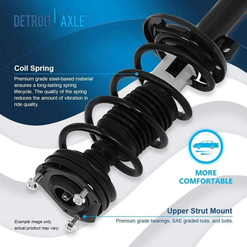 Puntales delanteros con conjunto de muelles helicoidales barras estabilizadoras para Ford Fiesta 2011 2012 2013 Foto 3 de 4