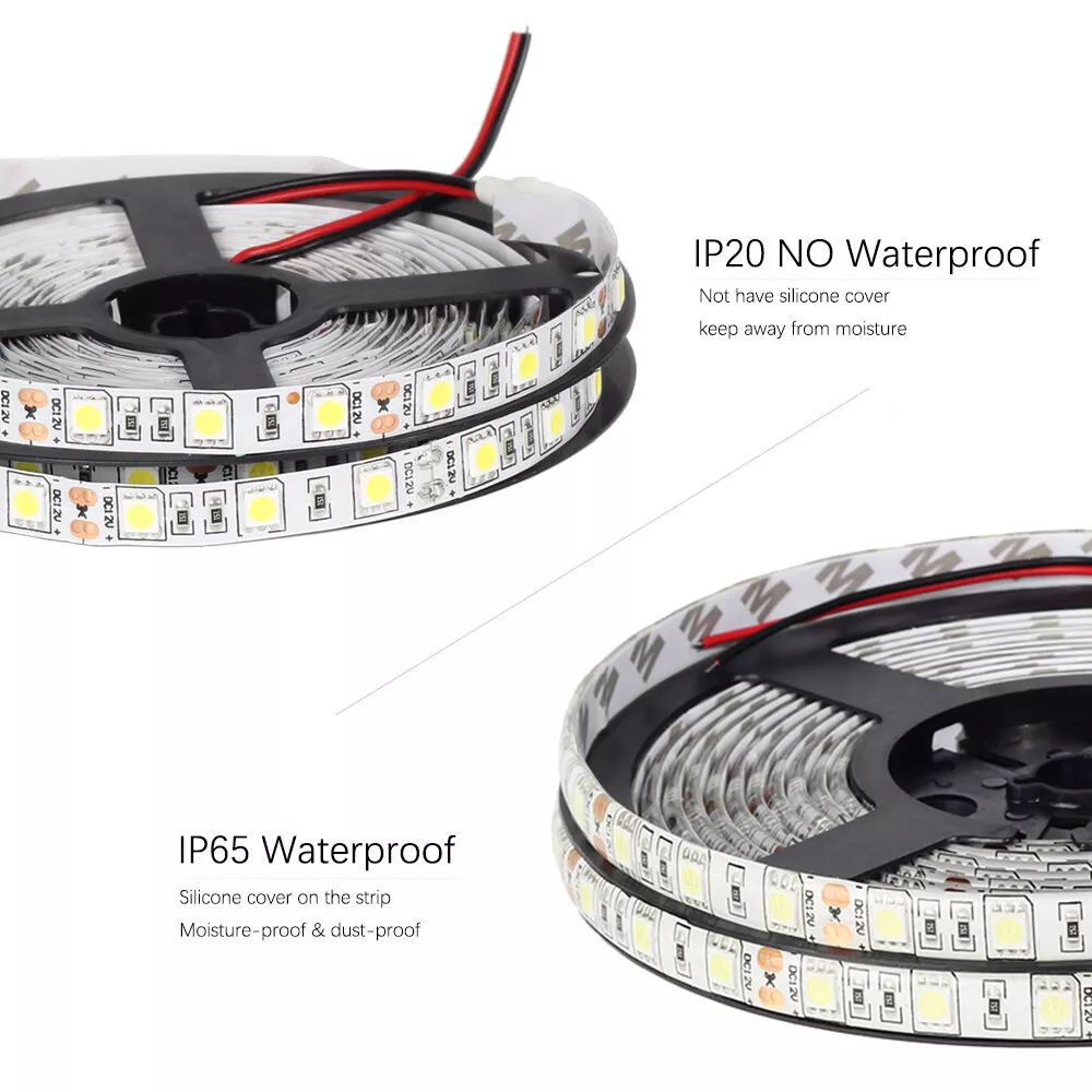 Tira de led de 5 SMD 5050 60 led / m 4 en 1 RGB 24v - Blanco calido