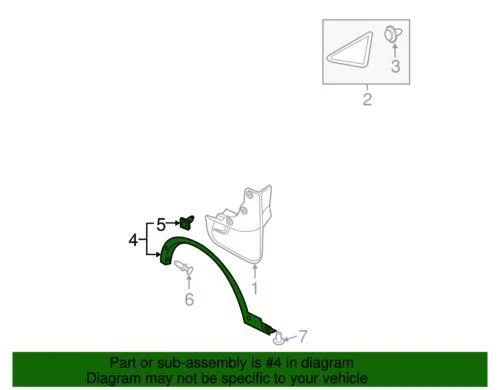 Moldura de arco de rueda delantera izquierda original Ford Lincoln 2015-2019 MKC EJ7Z-16268-BB Foto 2 de 2