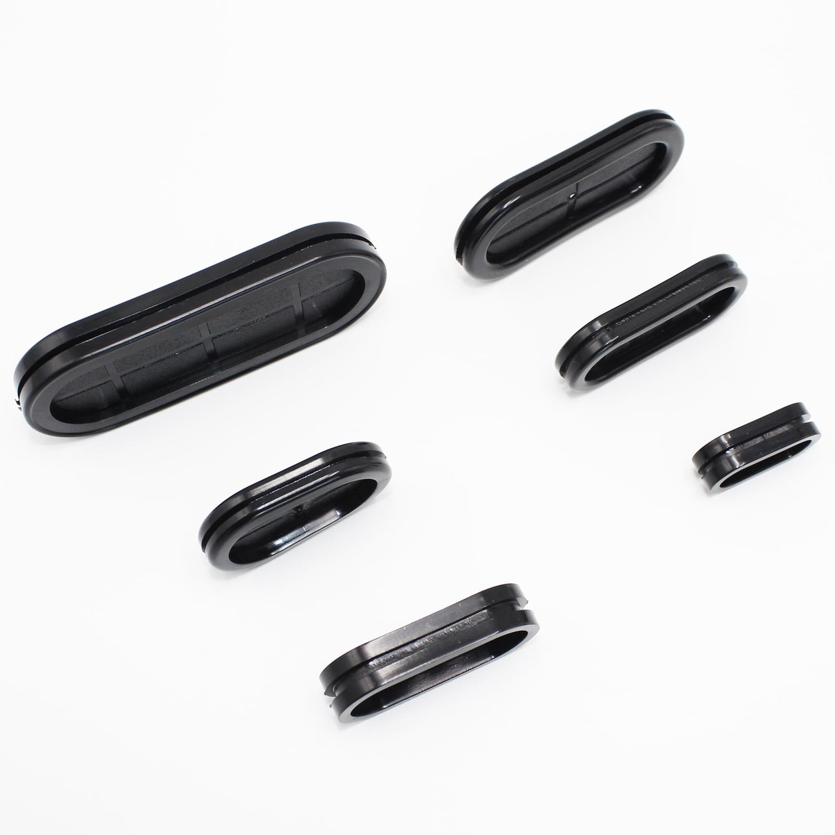 Rubber Grommet Oval Double-Sided Mount Size 27 X 13 Mm