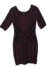 Rue21 Dress Women Small Pink Black Aztec Knit Mini Bodycon Casual Cocktail Party