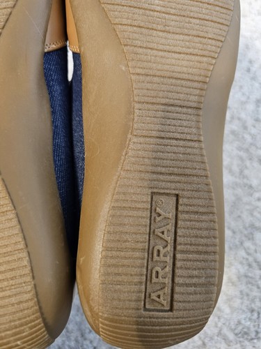 Array Womens Cascade Padded Insole Slip On Two-Tone Flats Shoes Size 9.5w - Picture 8 of 10